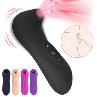 Vibrador de sucção para estimulação do clitóris, mamilo, ponto G, sexo oral e vagina.